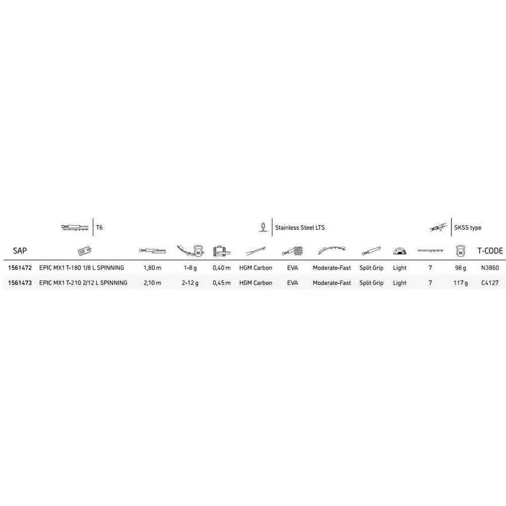 MITCHELL Epic MX1 Tele Spinning Rod - Image 2